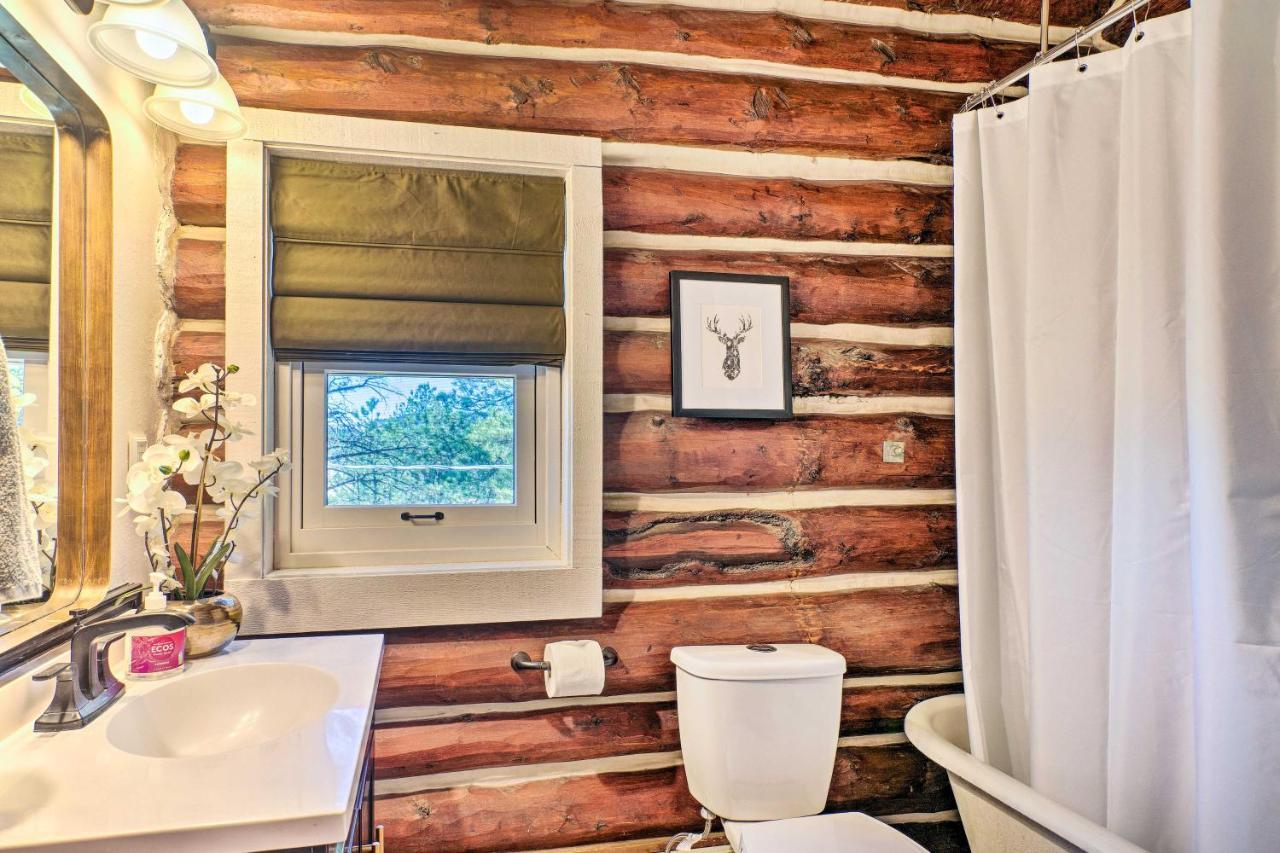 Classic Colorado Log Home With Mountain Views! Florissant Exterior foto