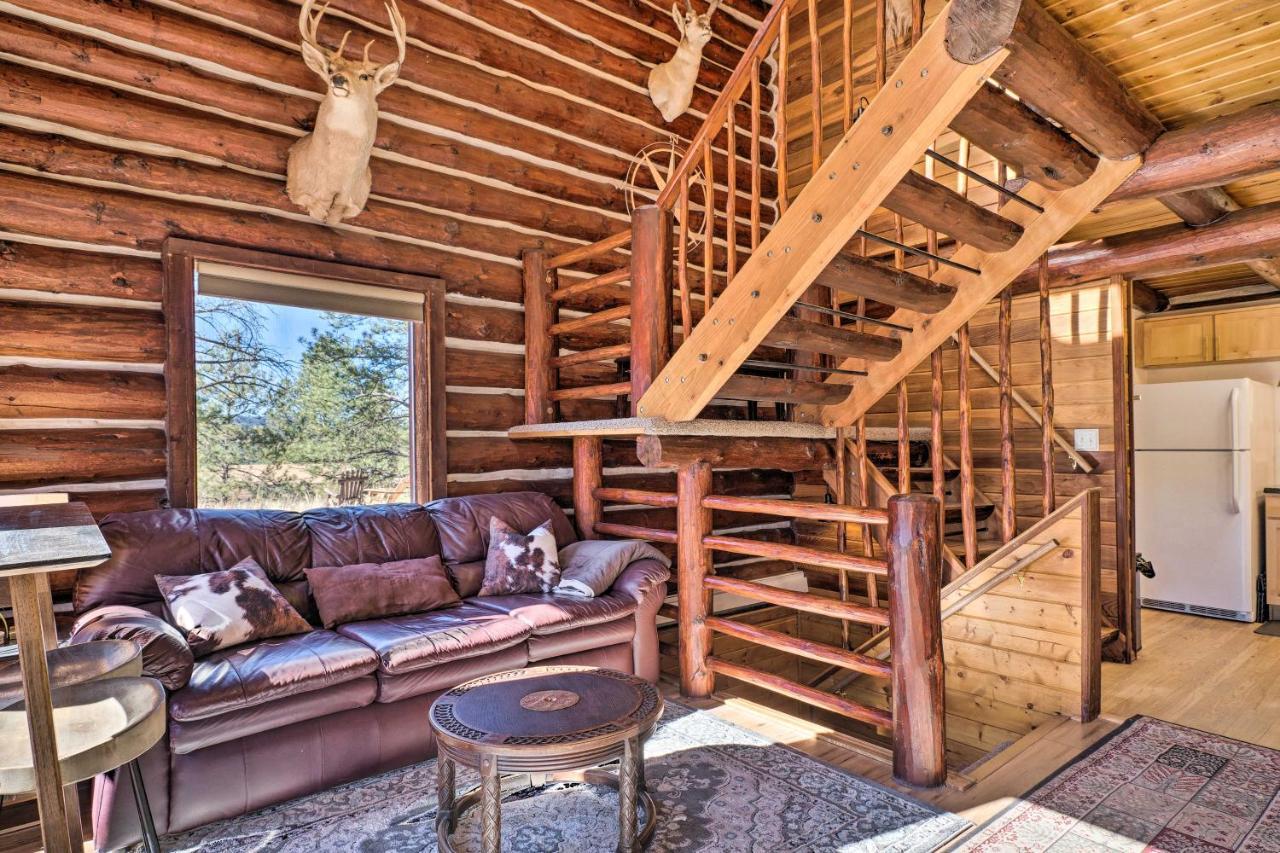 Classic Colorado Log Home With Mountain Views! Florissant Exterior foto